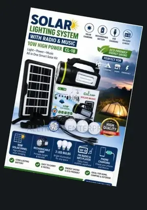 Cl-18 Rechargeable Portable Torch Light Speaker With Solar Panel