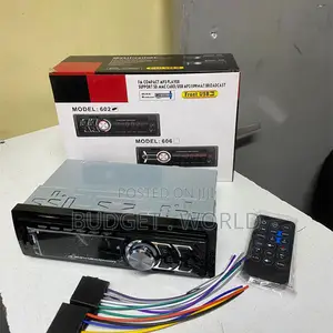 606 Digital Fm Car Radio – Mp3 Music Player With Usb, Tf Aux Connec