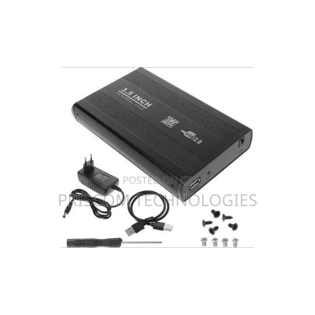3.5" Sata External Hard Disk Case - Usb 2.0, Aluminium, Plug Play