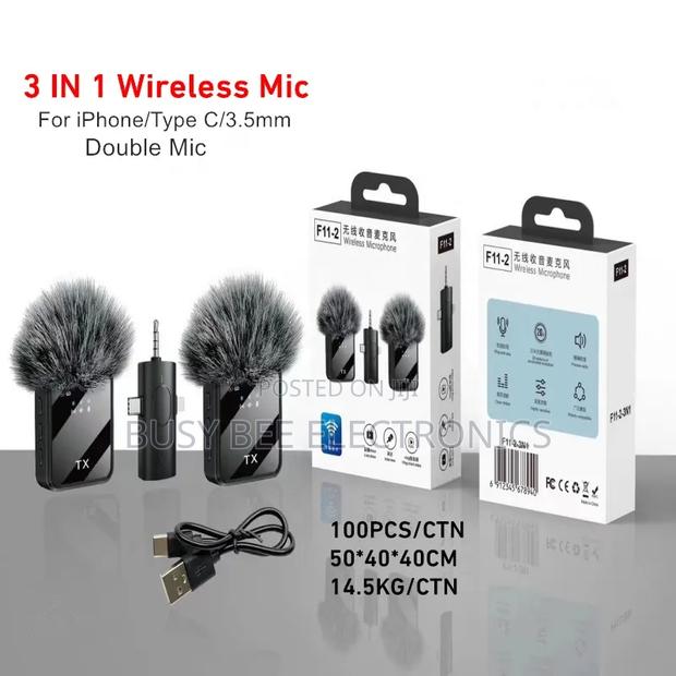 2mic 3 In1 Wireless Lavalier Microphone - thumbnail 3
