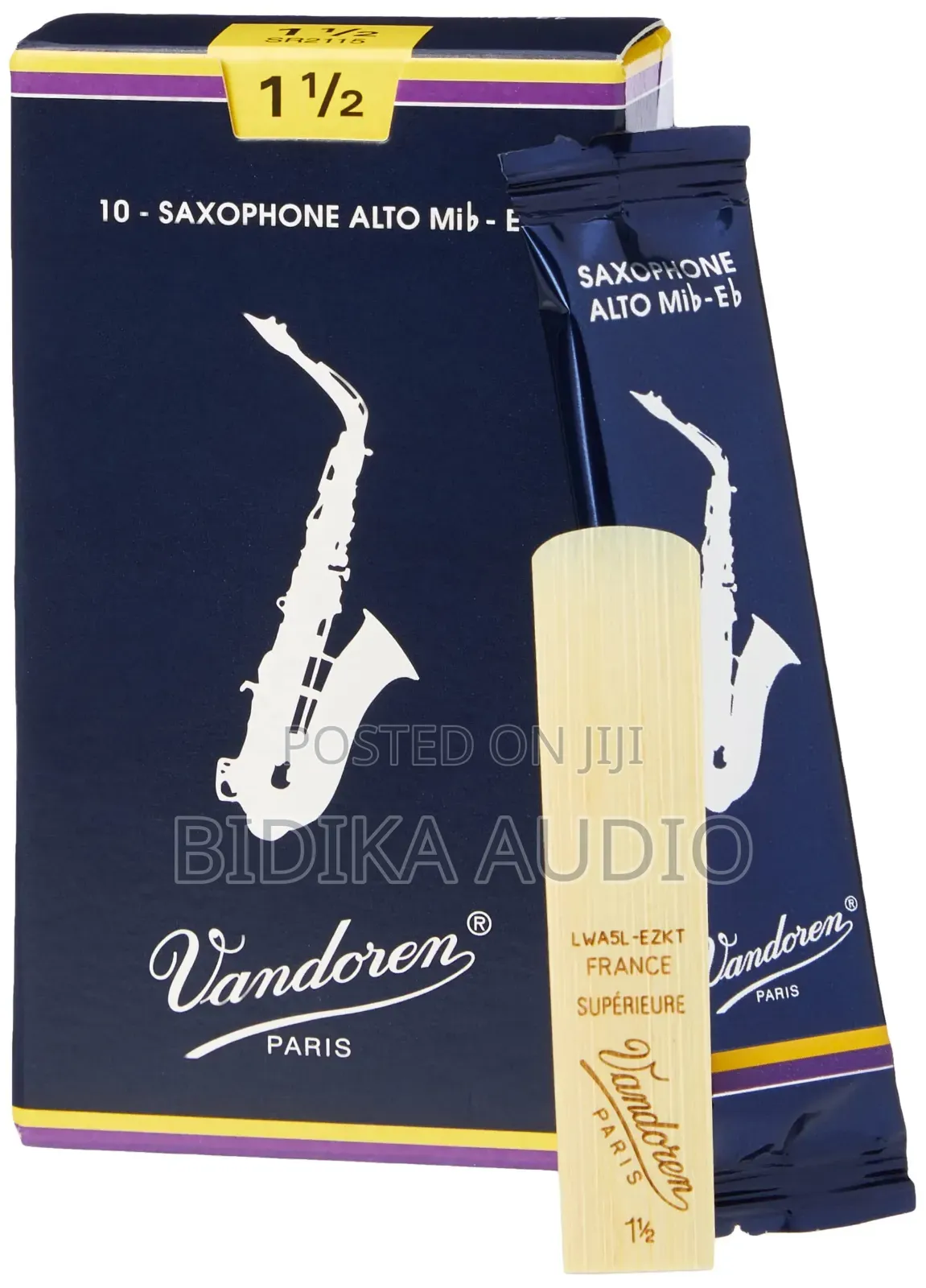 Vandoren Traditional Alto Saxophone Reeds(Strength 1.5,10-Pack)1 Piece