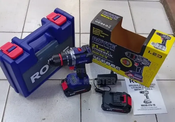 Royce 21v Cordless Impact Drill/Royce Brushless Drill