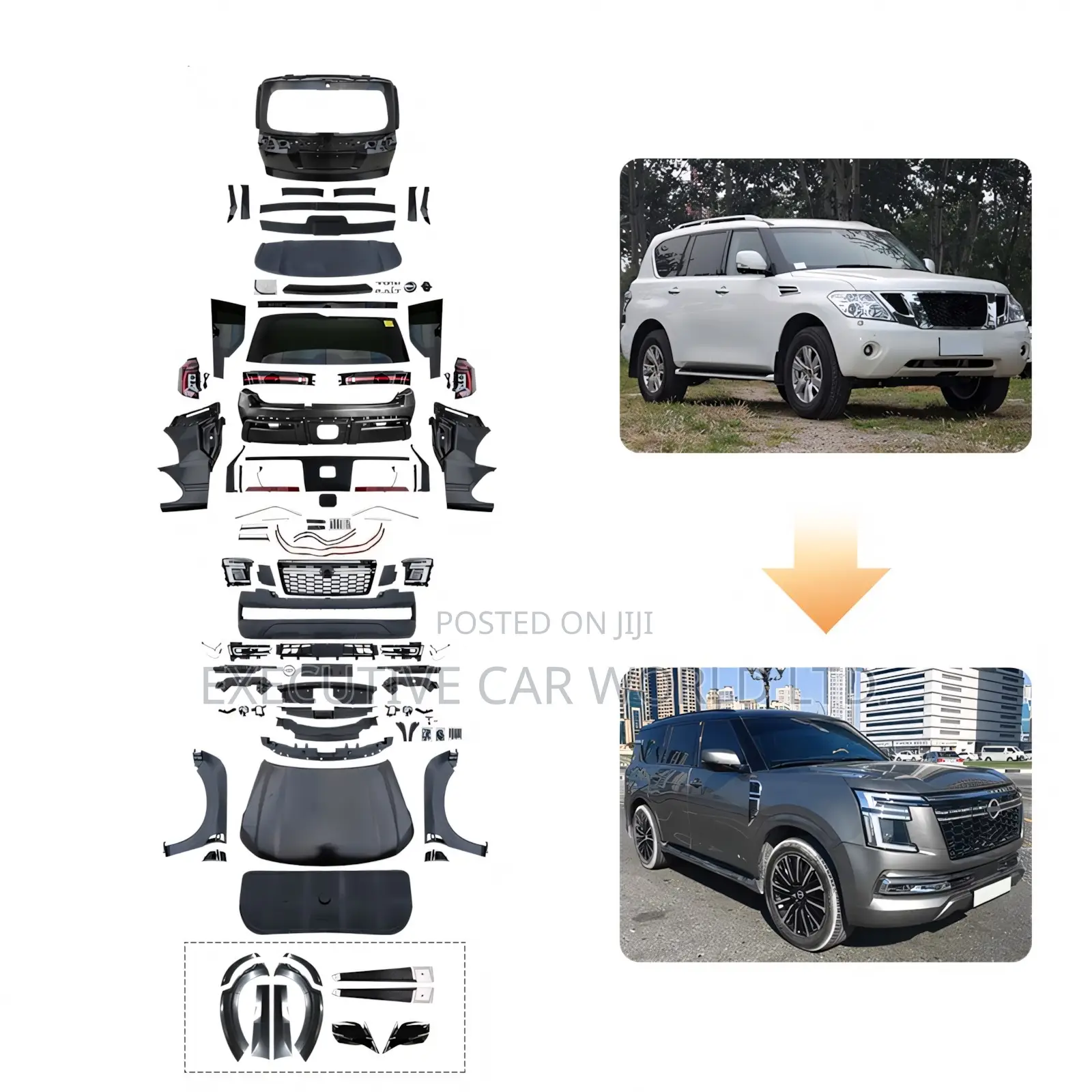 Nissan Patrol Y62 to Y63 Facelift Kit