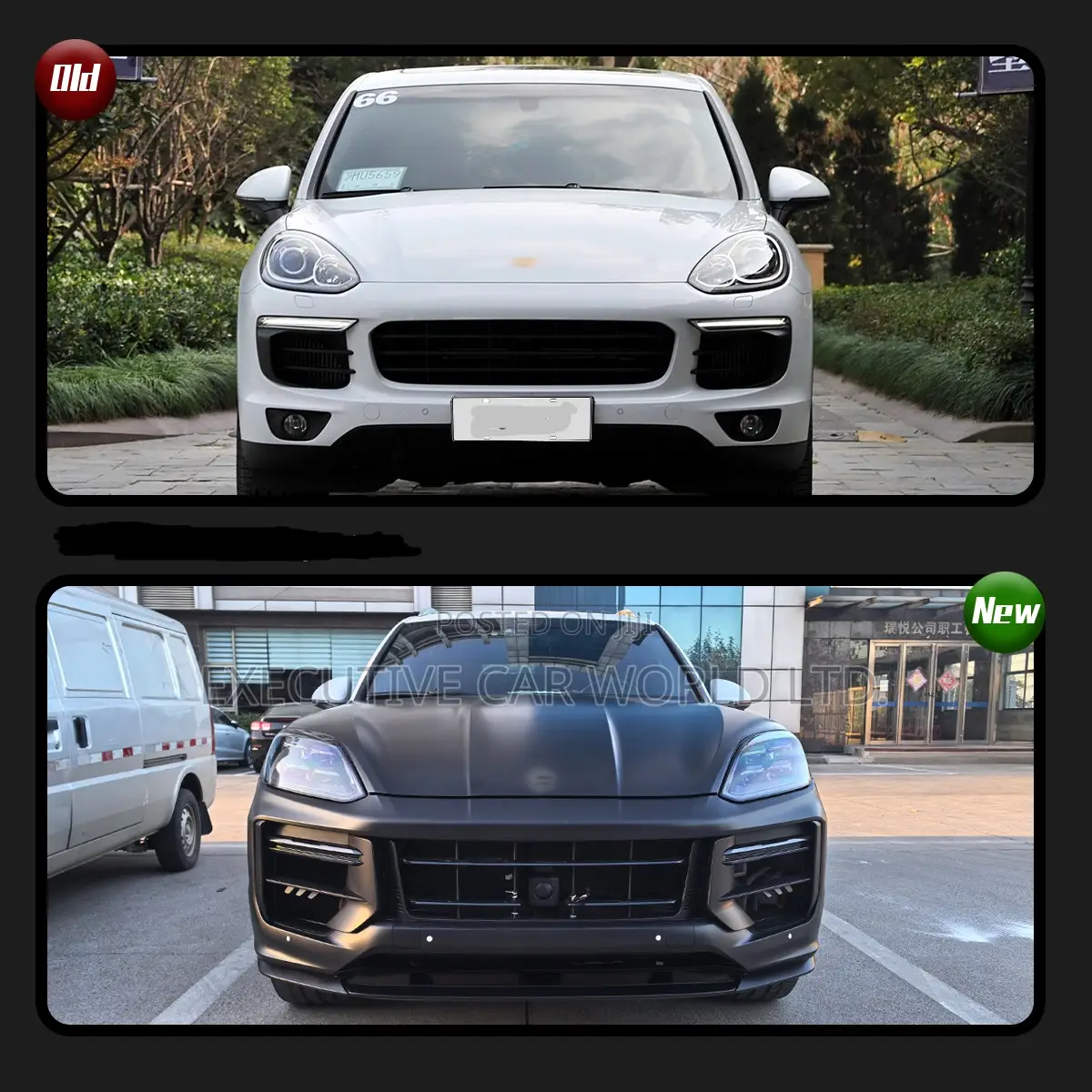 Porsche Cayenne 958 to 9y0 Facelift Kit