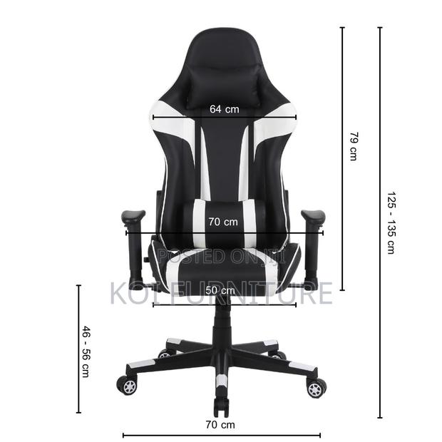 Office Chairs; Reclining Modern Leather Gaming Chairs - thumbnail 2