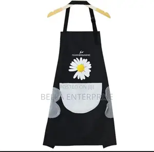 Restockedwaterproof Cute Floral Apronsblack,Cream