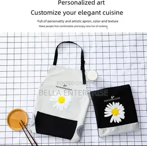 Restockedwaterproof Cute Floral Apronsblack,Cream
