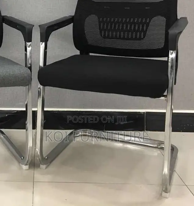 Office Chairs; Mesh Office Visitors Reception Chair With Sledbases