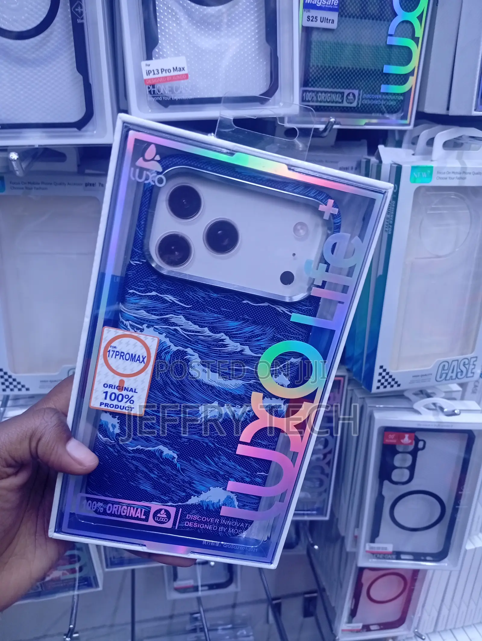 iPhone 13 Pro Maxblue Wave Aesthetic Cover