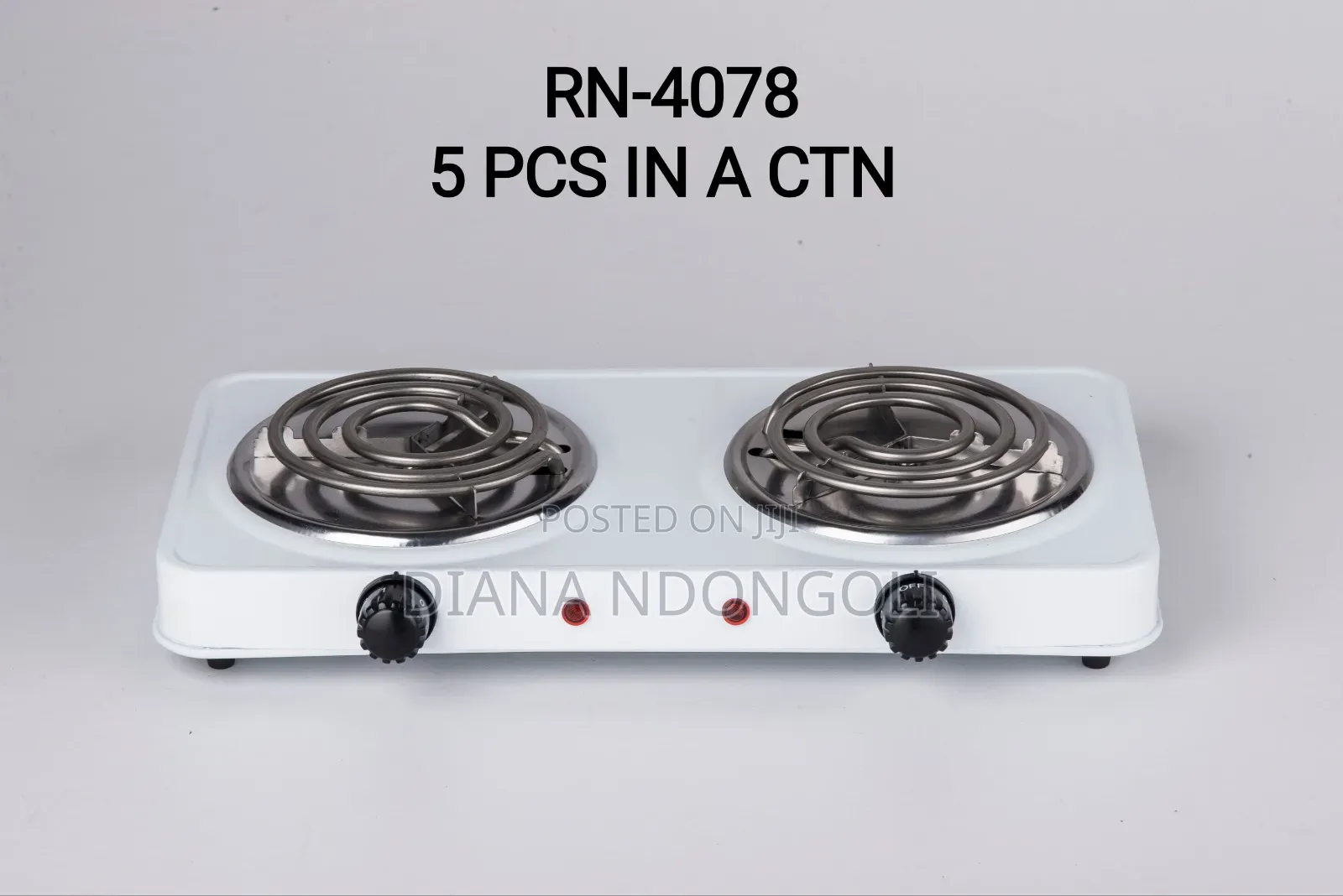 *Rashnik Electric Double Coil Cooker Hotplate