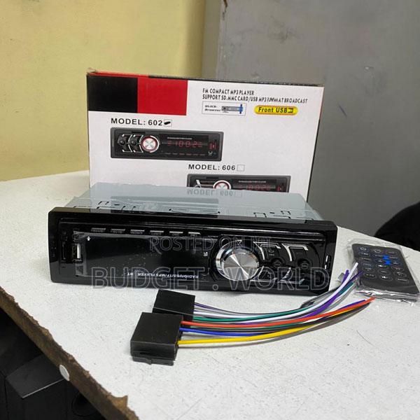 606 Vehicle Audio Player – Compact Fm Radio and Mp3 Entertainment Sys