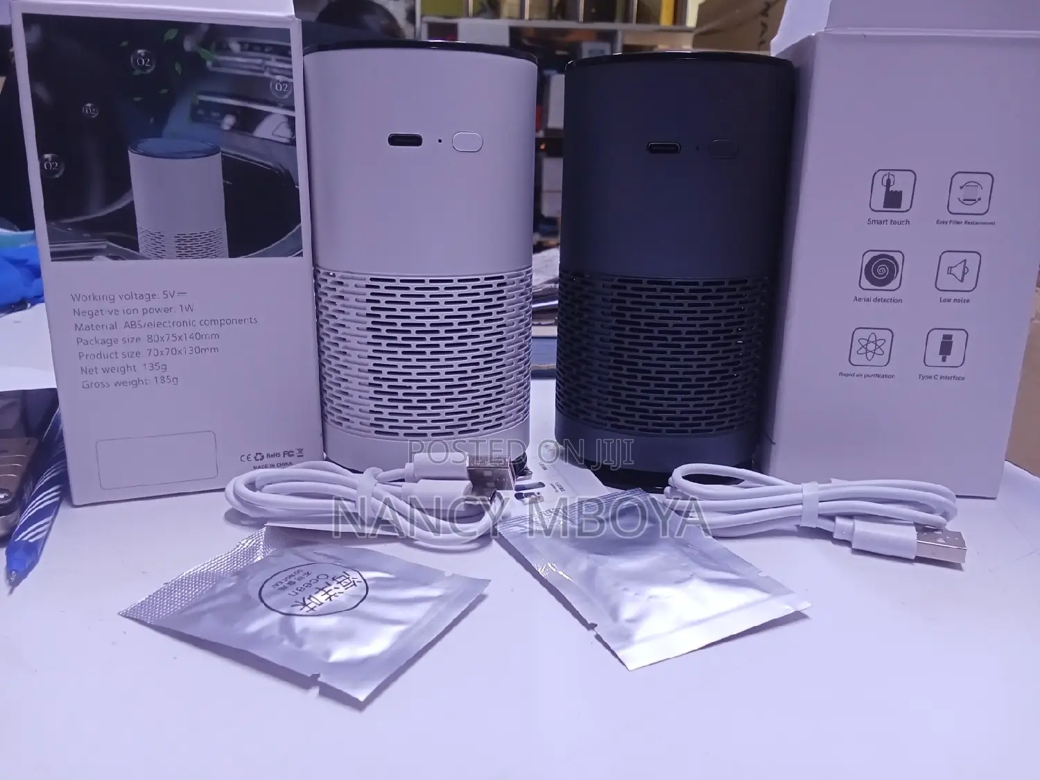 Mini Car/Room Electric Usb Air Purifier, Activated Carbon Air Filters