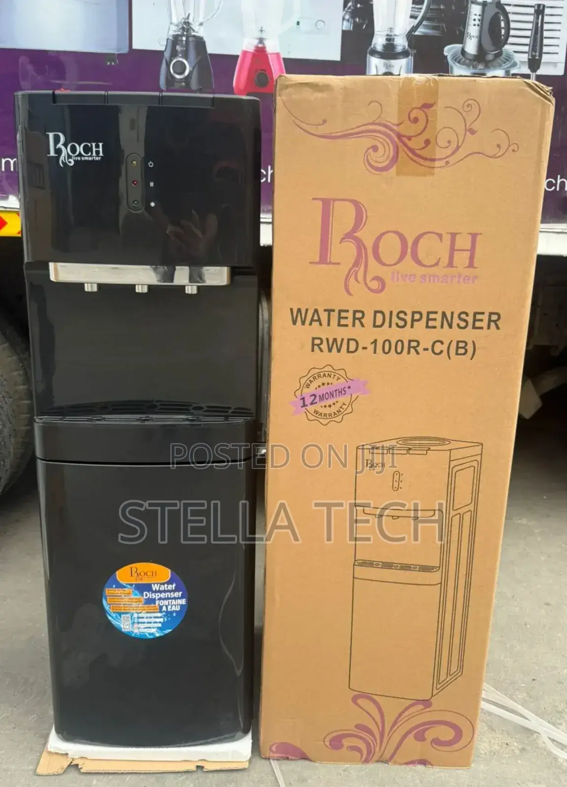 Roch 3 Taps Water Dispenser With Compressor