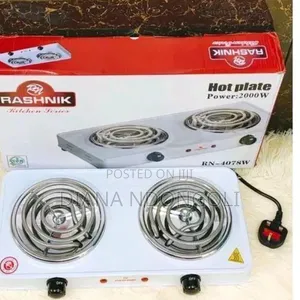 *Rashnik Electric Double Coil Cooker Hotplate