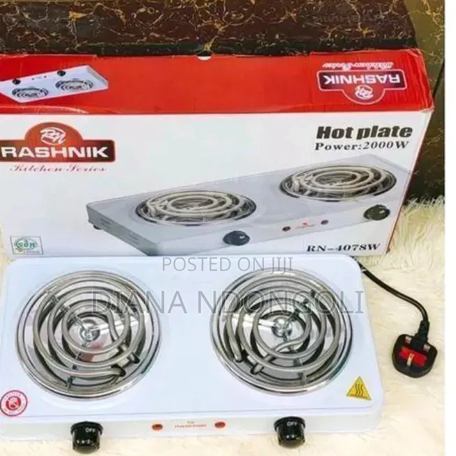 *Rashnik Electric Double Coil Cooker Hotplate