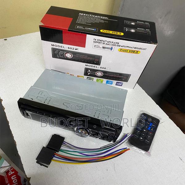 606 Universal 1 Din Mp3 Radio – Powerful Stereo Sound for Cars