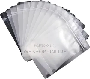 14*20 Cm Clear Matte Finish Stand Up Pouches With Ziplock 50pcs