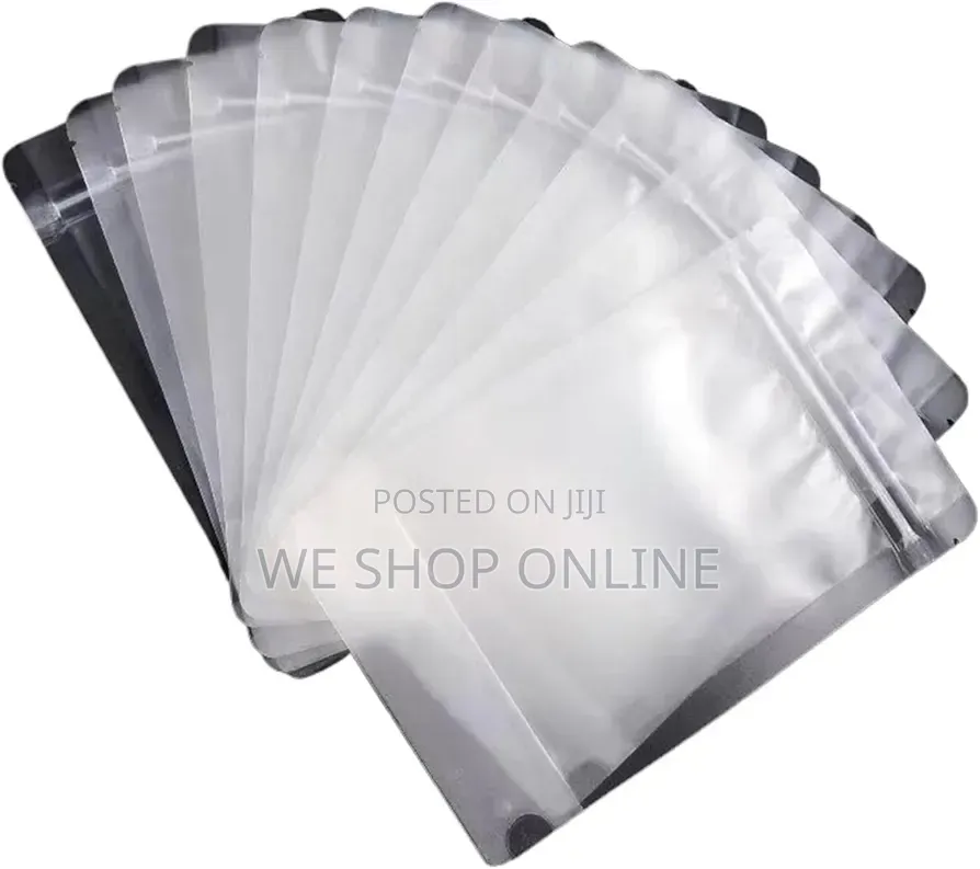 14*20 Cm Clear Matte Finish Stand Up Pouches With Ziplock 50pcs