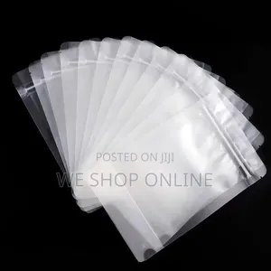 14*20 Cm Clear Matte Finish Stand Up Pouches With Ziplock 50pcs