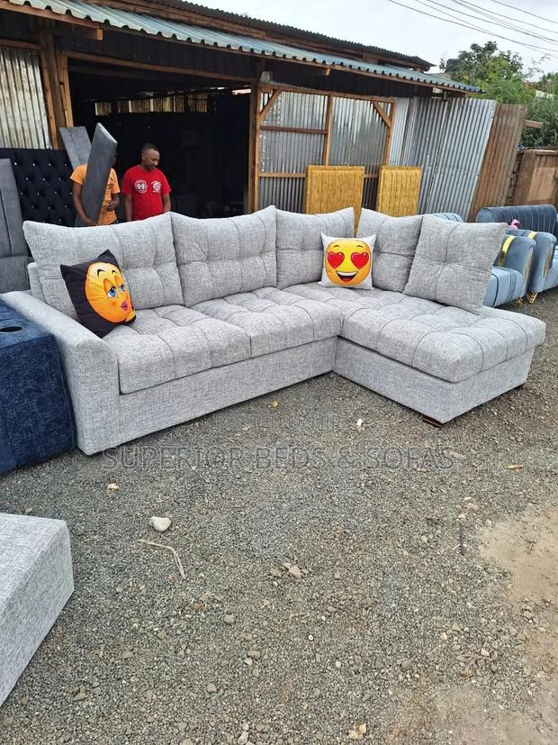 Trending Grey L-Shaped Sofa 5-Seater