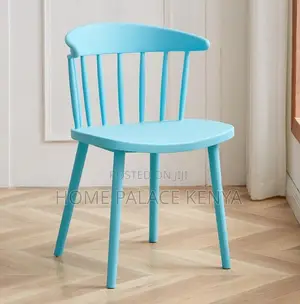 Dining Chair: Armless Plastic Stacking Chair for Café