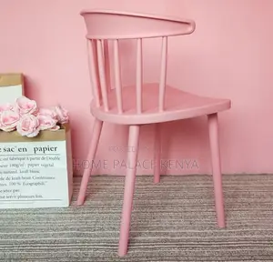 Dining Chair: Armless Plastic Stacking Chair for Café