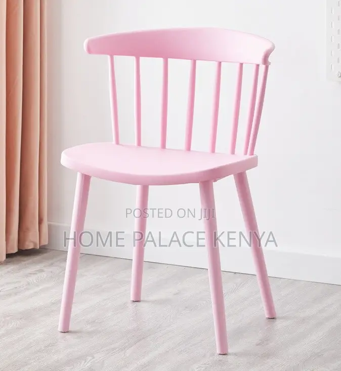 Dining Chair: Armless Plastic Stacking Chair for Café