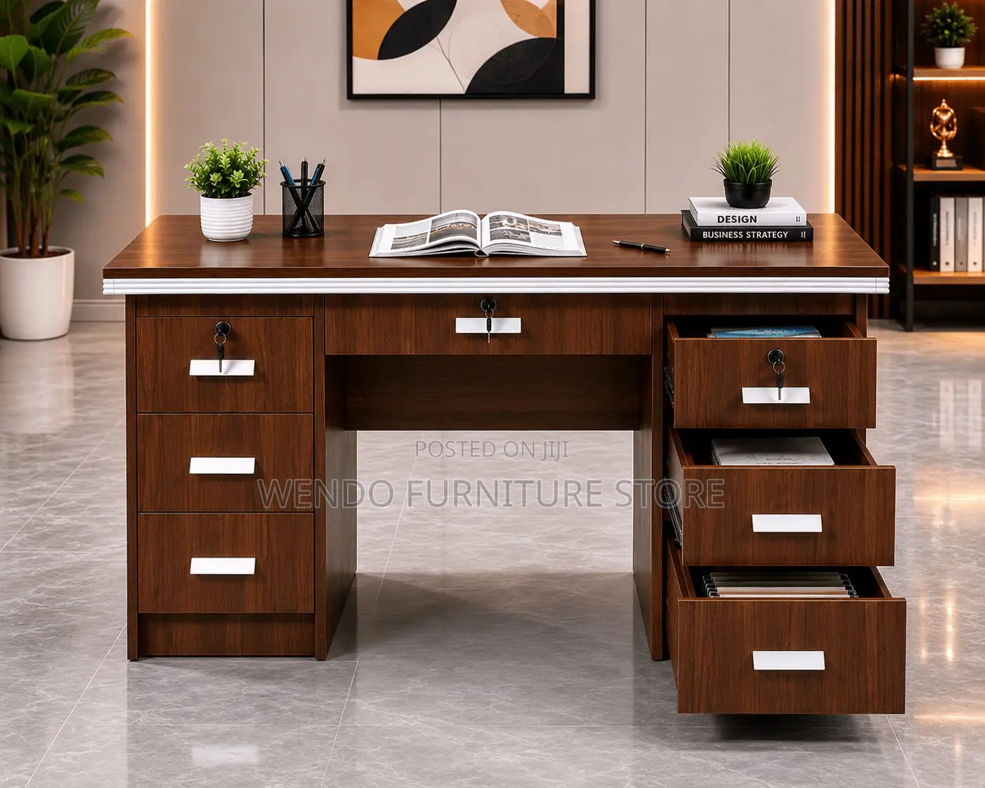 Office Desk; 140cm Clerical Designed Home Office Desk