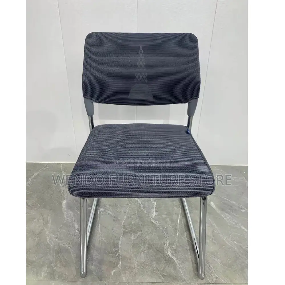 Office Chairs; Armless Visitors Fabric Chair With Sled Base