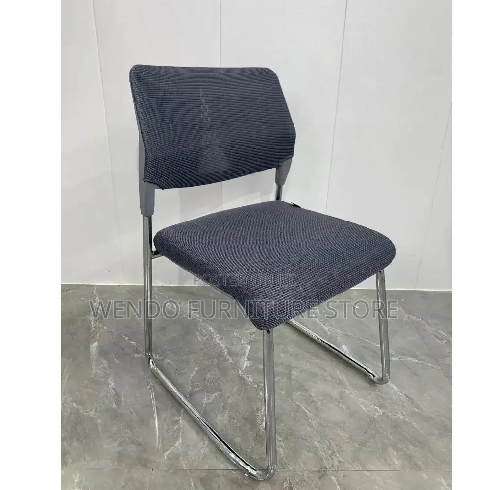 Office Chairs; Armless Visitors Fabric Chair With Sled Base