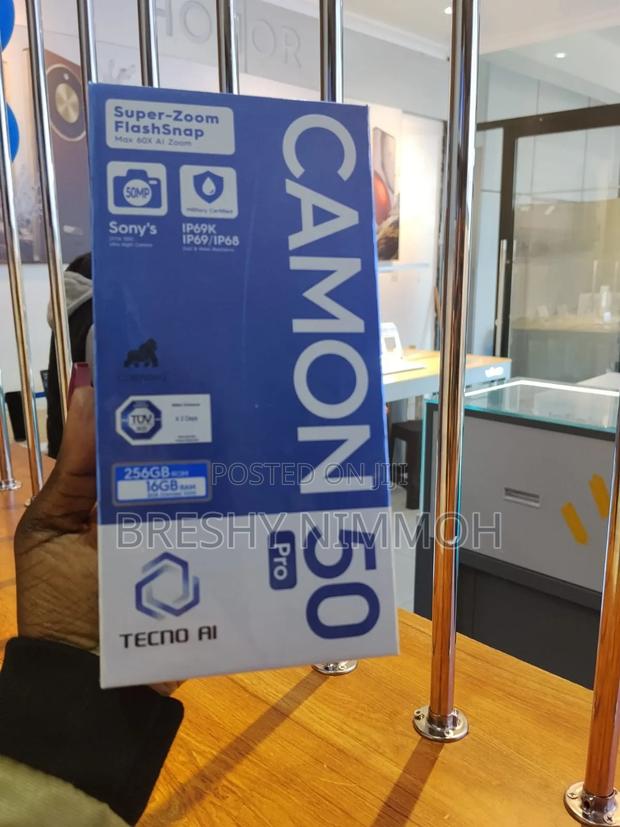 New Tecno Camon 50 Pro 256 GB Black - thumbnail 2