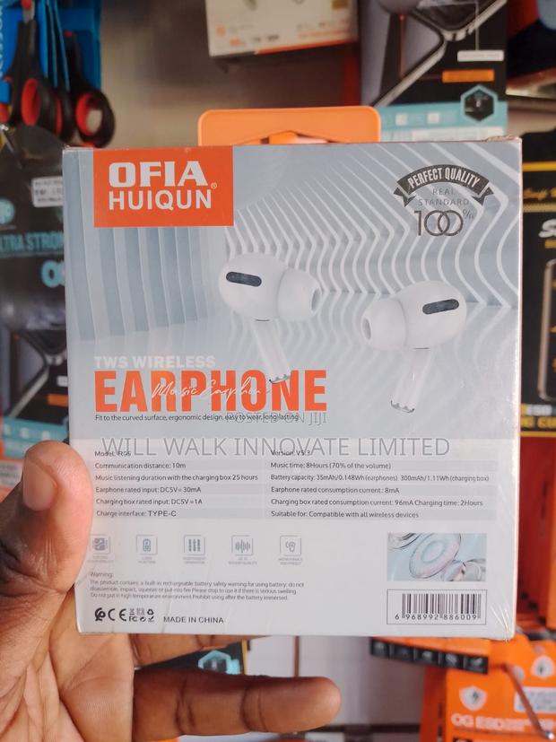 Ofia Huiqun R05 Wireless Earbuds Bluetooth 5.3 – Premium Sound - thumbnail 2