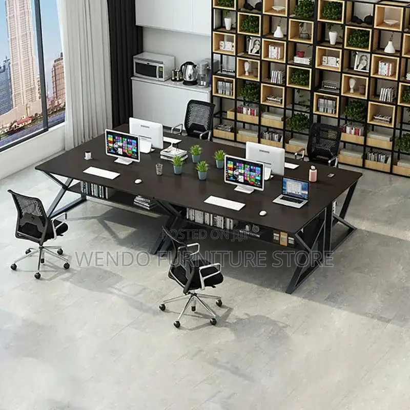 Office Desk; `1400mm Computer Table With Lower Book Drawer