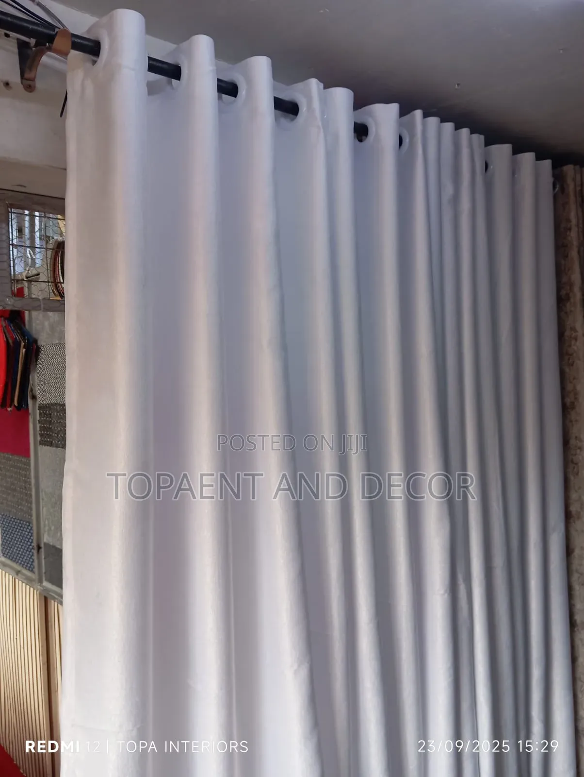 Milk White Eyelashes Window and Door Curtains
