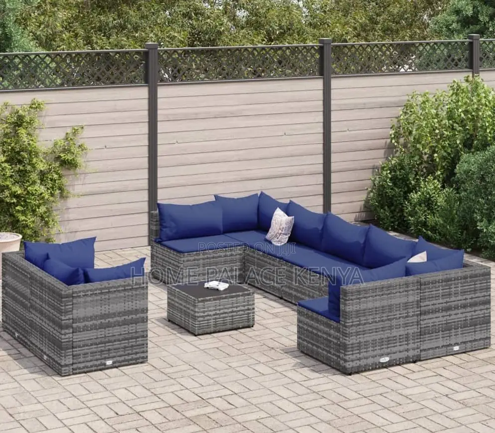 Lounge Sofa: L Seat Outdoor Rattan Corner Sofa Set for Backyard