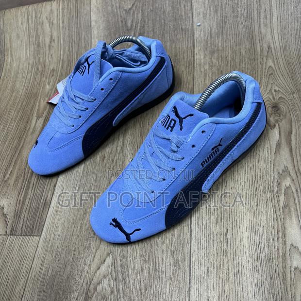 Sky Blue Puma Suede Speedcat Sneakers