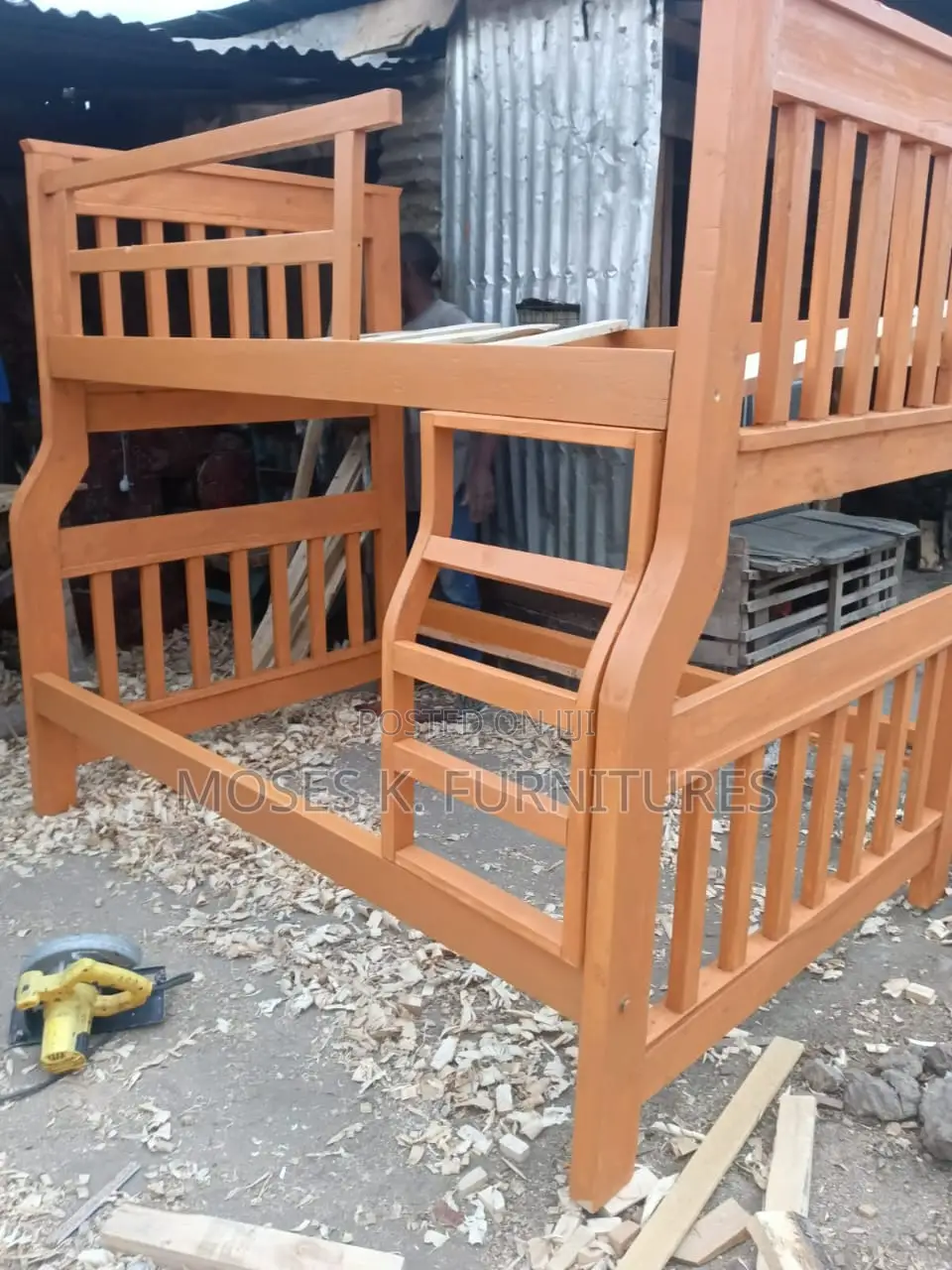 Brown Double Decker Bed