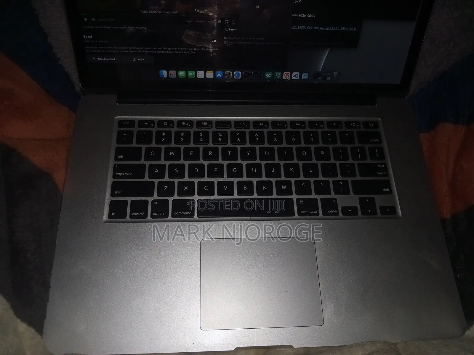 Laptop Apple MacBook Pro 16GB Intel Core i7 SSD 256GB