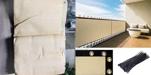 Elegant Balcony Shield Cover for Privacy and Shade