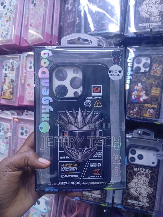 iPhone 16 Pro Max Distinct "Cyber Warrior" Helmet Graphic Cover