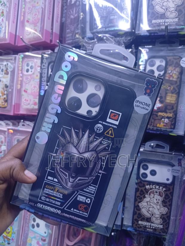 iPhone 16 Pro Max Distinct "Cyber Warrior" Helmet Graphic Cover - thumbnail 2