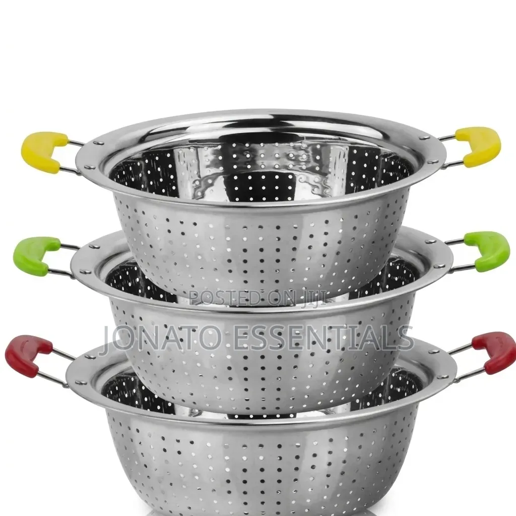 Stainless Steel Kitchen Colander Food Strainer Bowl