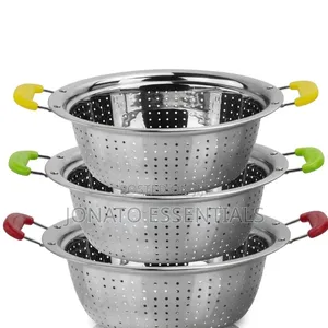 Stainless Steel Kitchen Colander Food Strainer Bowl