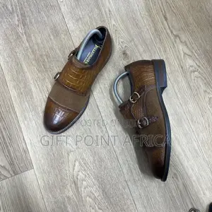 Leather Double Mock Official for Men