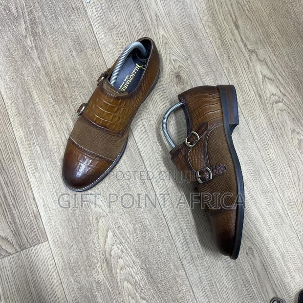Leather Double Mock Official for Men - thumbnail 3
