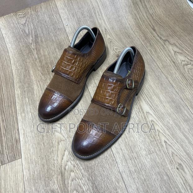 Leather Double Mock Official for Men - thumbnail 4