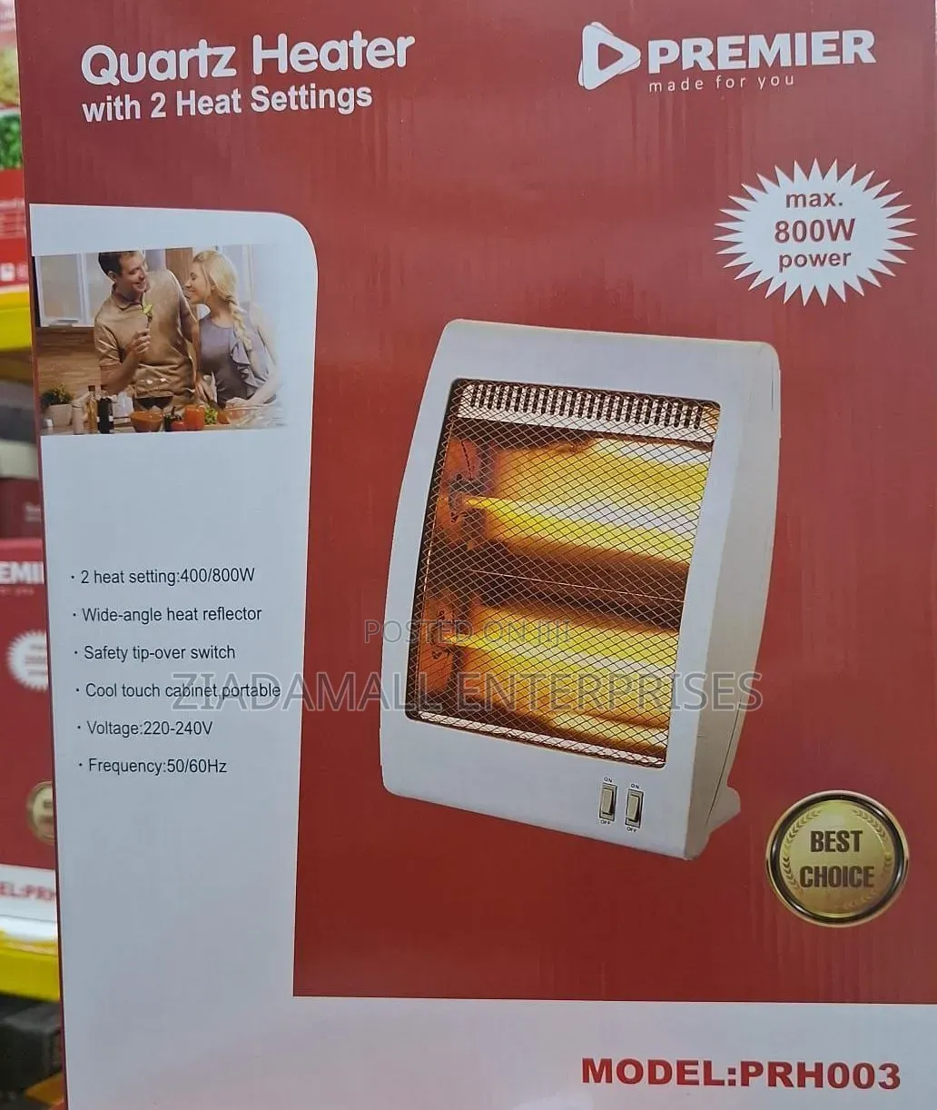 Premier Room Heater Efficient Heating With the Premier 800w Room Heate