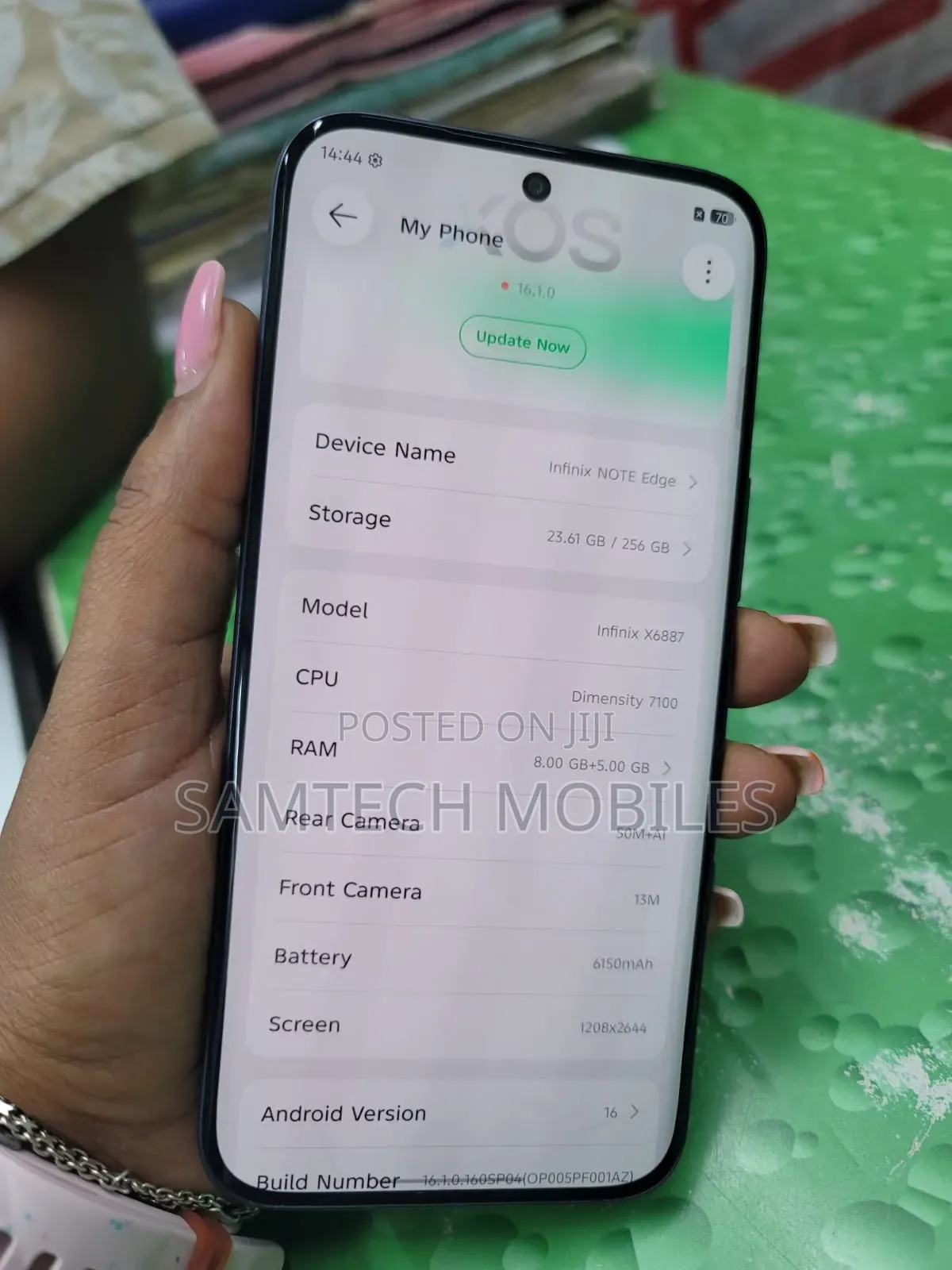 Infinix Note Edge 256 GB Gray
