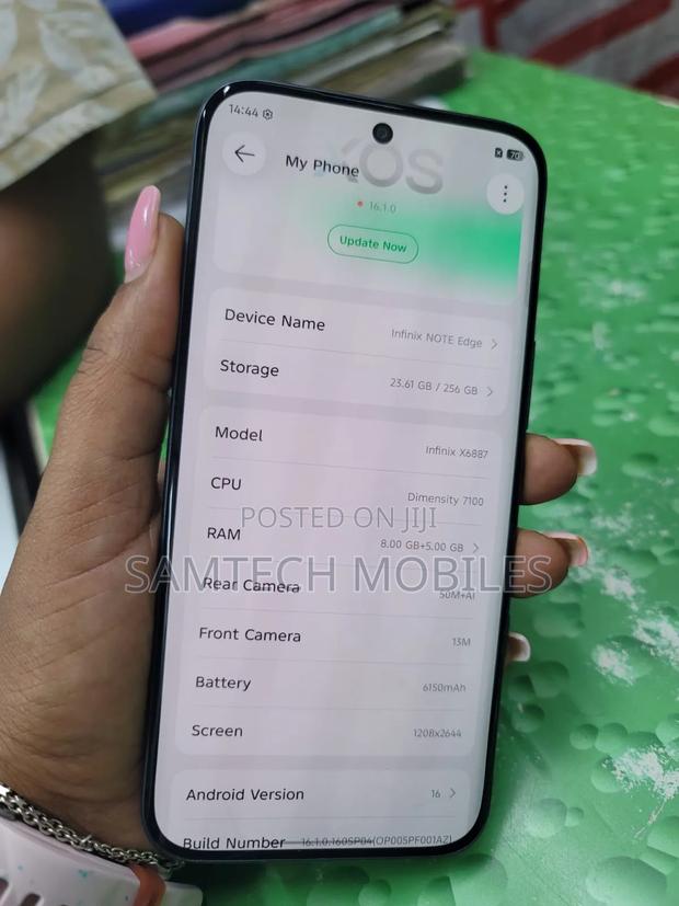 Infinix Note Edge 256 GB Gray - thumbnail 3