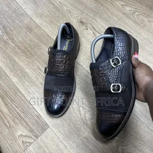 Leather Double Monk Straps Official for Men